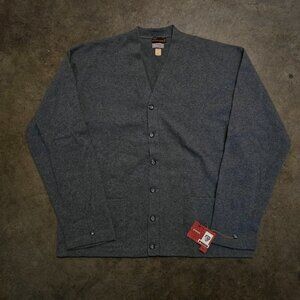 Vintage McGREGOR Sportswear Gray Patch Deadstock Wool Cardigan Adult Size 50